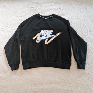Nike black crew neck sweatshirt women's